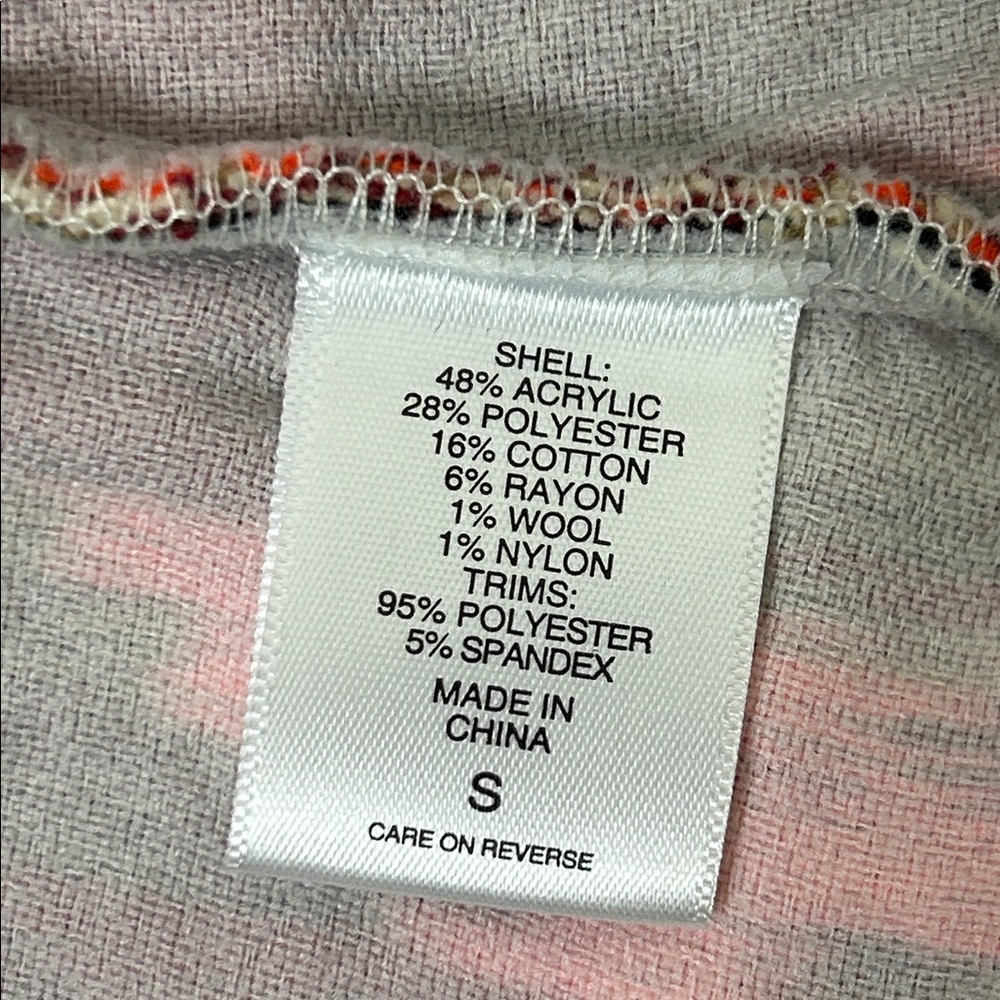 Geometric Patterned Jacket SOHO Pink, Red small N… - image 6